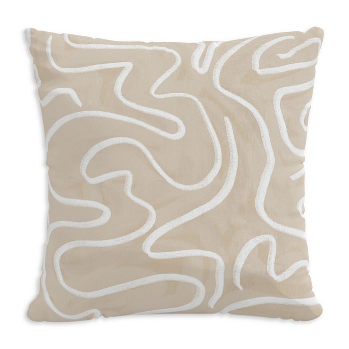 Sparrow & Wren Outdoor Pillow In Spiral, 18 X 18 In Evelyn Natural