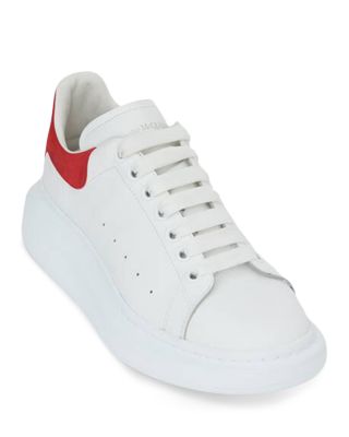 Men&#39;s Oversized Leather Heel Detail Sneakers