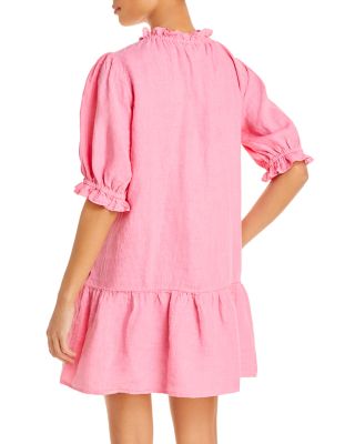 chinese dress ladies Velvet by Graham & Spencer Astrid 06 Cotton Slub Dress | Crater main image 1