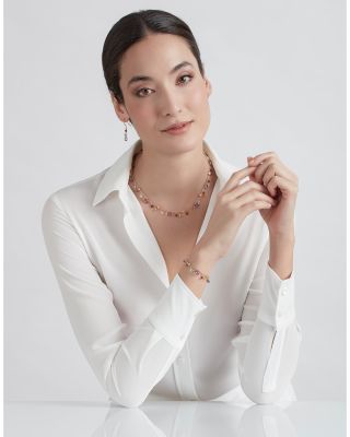 18K Yellow Gold Paradise Amethyst &amp; Mixed Gemstone Bracelet