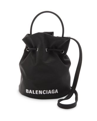 Balenciaga XS Wheel Drawstring Bucket Bag Handbags - Bloomingdale's