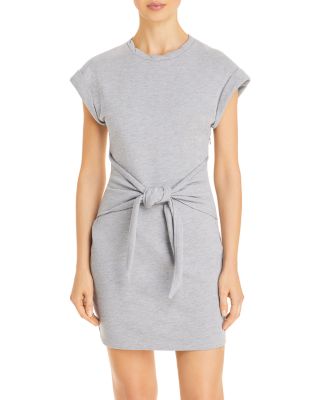 LINI Janelle Tie-Front Sweatshirt Dress 