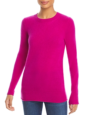 Aqua Fitted Cashmere Crewneck Sweater - 100% Exclusive In Mulberry