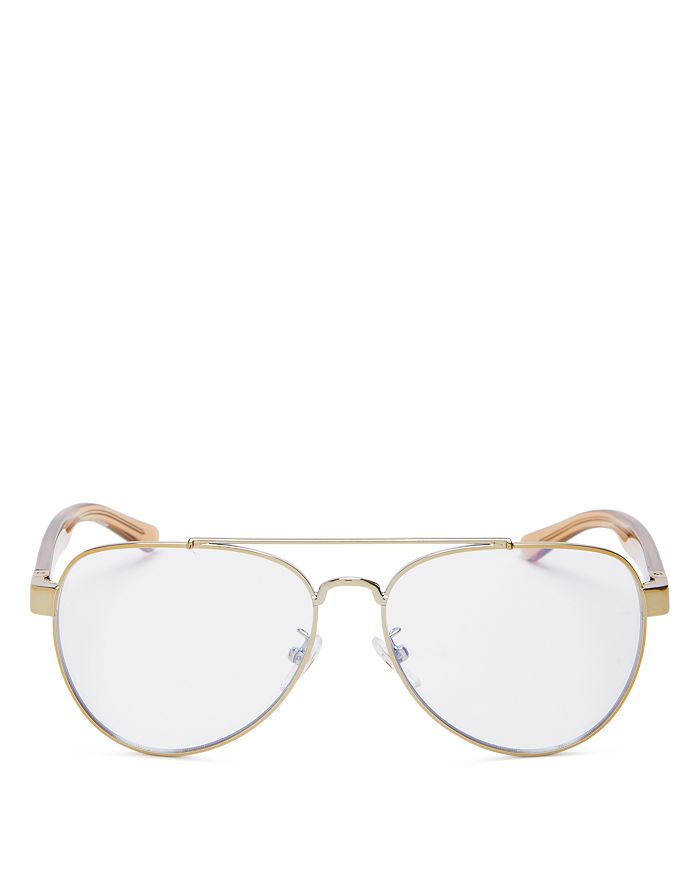 Tory burch blue deals light glasses