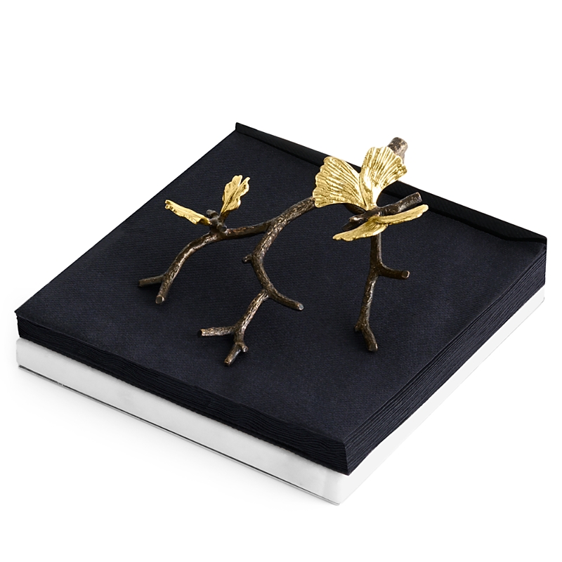 Michael Aram Butterfly Ginkgo Dinner Napkin Holder In White