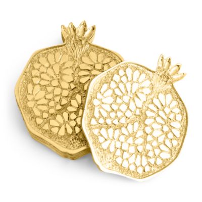 Pomegranate Coasters, Set of 6