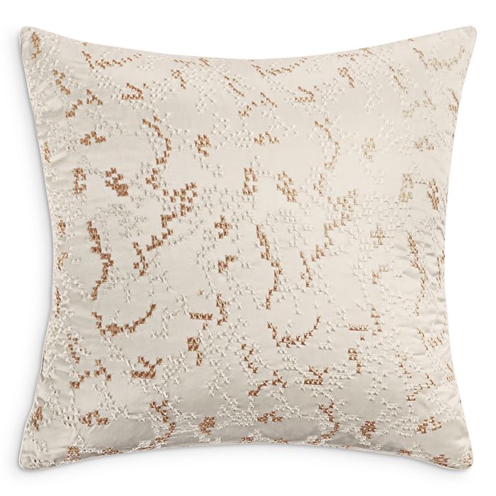 Hudson Park Collection Reeds Embellished Euro Sham - 100% Exclusive In Champagne