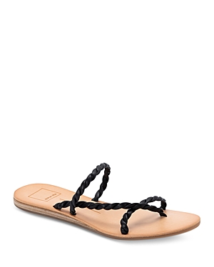 Dolce Vita Women's Dexla Woven Thong Sandals In Black