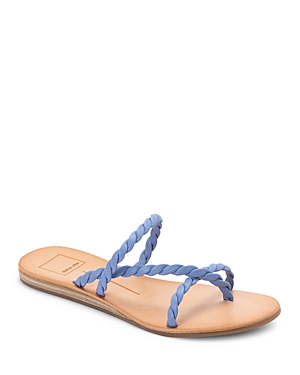 Dolce Vita Women's Dexla Woven Thong Sandals In Dusty Blue