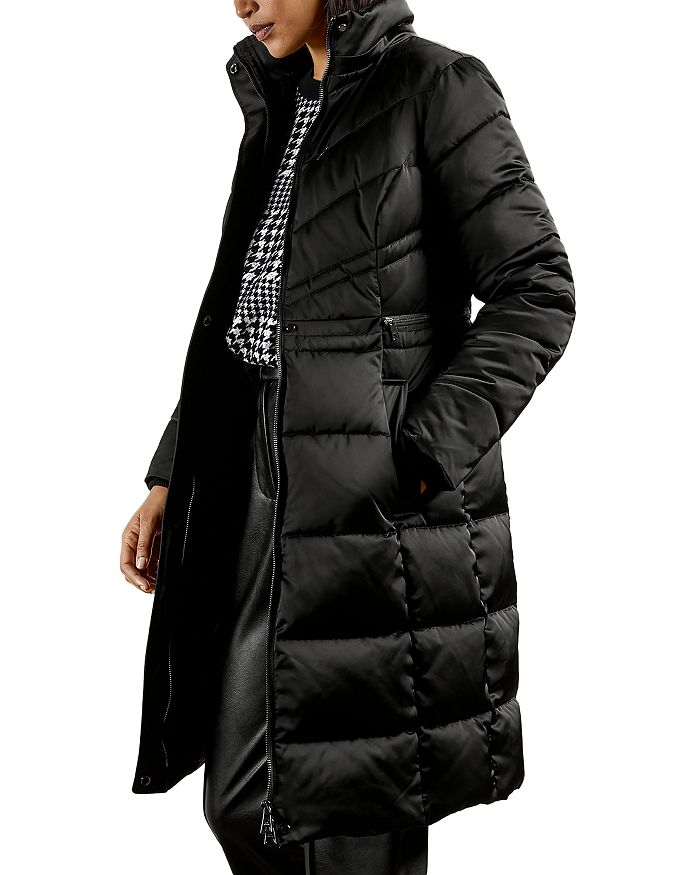 Ted Baker Faux Fur Trim Hooded Puffer Coat | Bloomingdale's