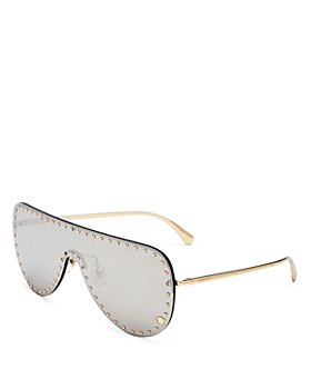 Versace - Rimless Shield Sunglasses, 142mm