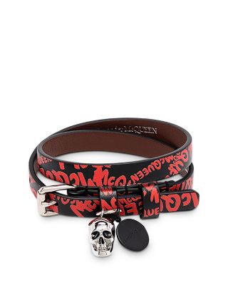 alexander mcqueen leather bracelets