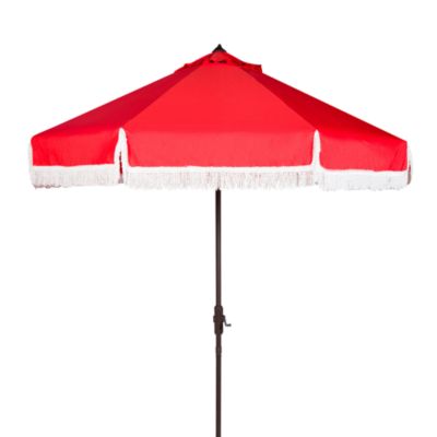 Fabia Fringe 9 Ft Crank Umbrella