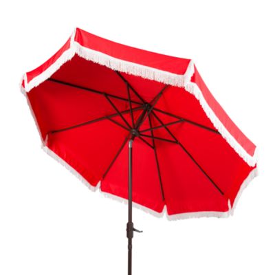 Fabia Fringe 9 Ft Crank Umbrella