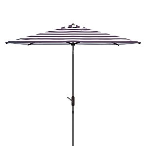 Safavieh Iris Rectangle Umbrella In Black/white