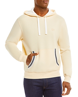 Lacoste Classic Fit Hoodie In Natural Beige
