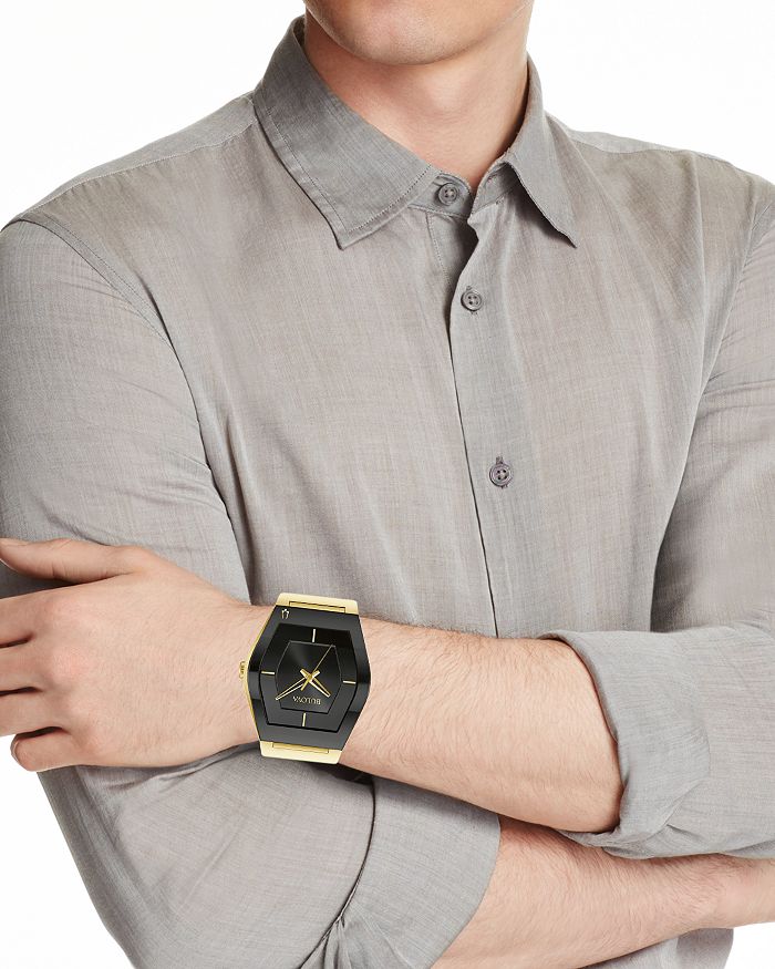 Shop Bulova Futuro Watch, 40mm In Black