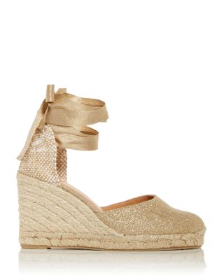 castaner gold espadrilles