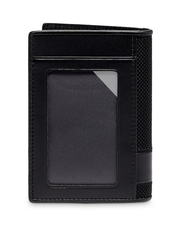 Shop Tumi Nylon Multi Window Card Case In Black