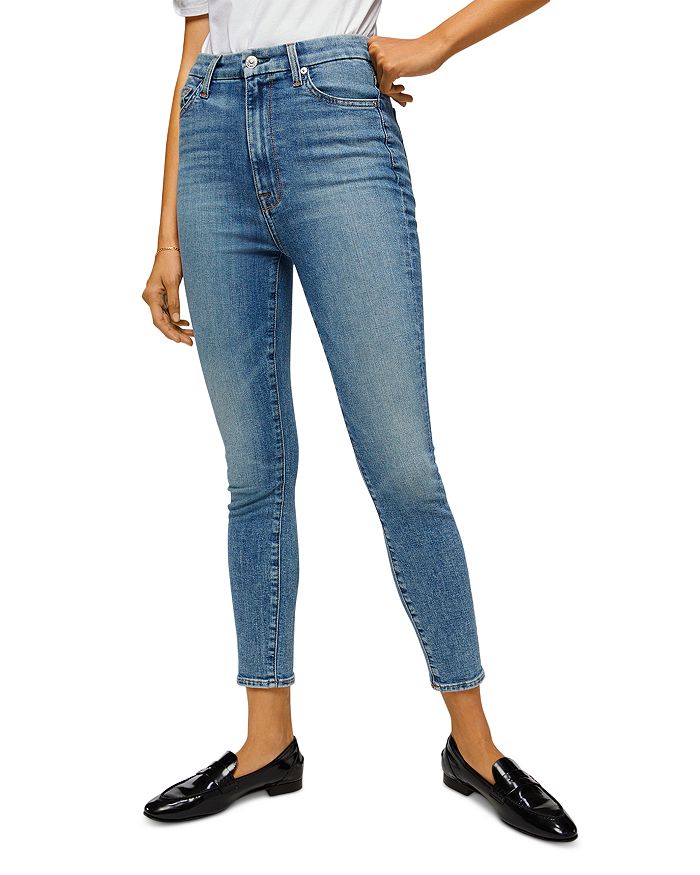 7 For All Mankind Aubrey Ankle Skinny Jeans in Sloan Vintage Blue ...