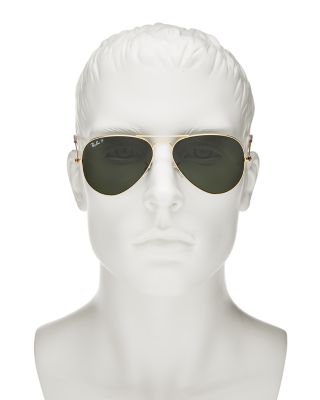  Original Polarized Brow Bar Aviator Sunglasses, 58mm