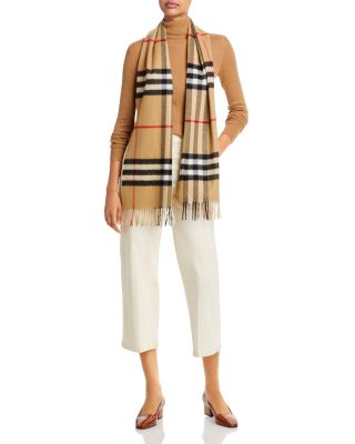 Classic Check Cashmere Scarf