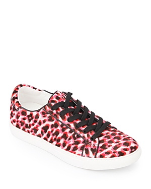 Kenneth Cole Women's Kam Animal Print Calf Hair Low Top Sneakers In Bubble Gum