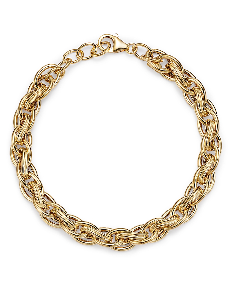Bloomingdale's Fine Collection Fancy Link Chain Bracelet in 14K Yellow Gold