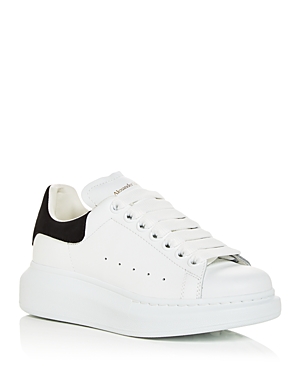 Alexander Mcqueen Oversize Sneakers In White And Beige Calf Leather In White/black