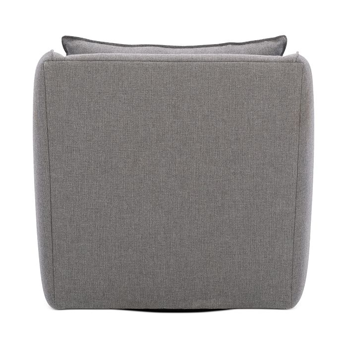 Bernhardt Monterey Swivel Outdoor Chair In Gray/brushed Aluminum