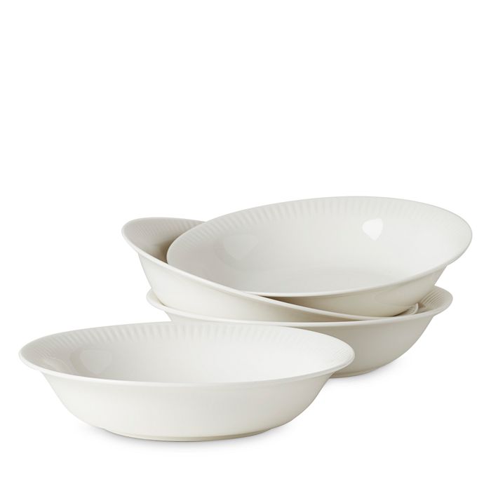 Shop Lenox Profile 4-piece Pasta Bowl Set In White