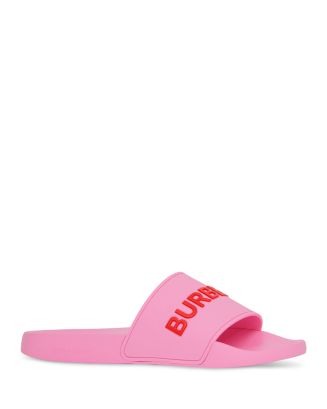 Burberry Women's Logo Slide Sandals Shoes - Bloomingdale's