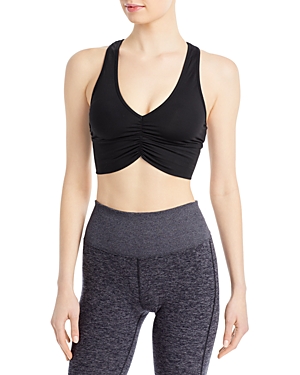 Shop Alo Yoga Wild Thing Low-impact Sports Bra In Black