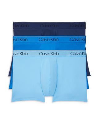 Calvin Klein Microfiber Stretch Wicking Low Rise Trunks Pack of 3 Bloomingdale s