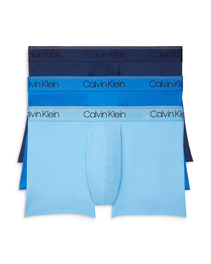 Calvin Klein Microfiber Stretch Wicking Low Rise Trunks, Pack of 3 ...