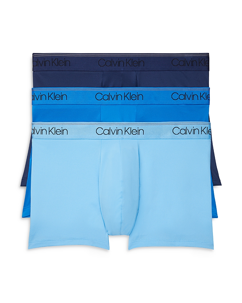 Calvin Klein Microfiber Stretch Wicking Low Rise Boxer Briefs, Pack of 3