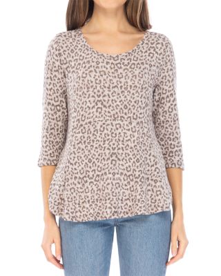 B Collection By Bobeau Brushed Knit Top | Bloomingdale's