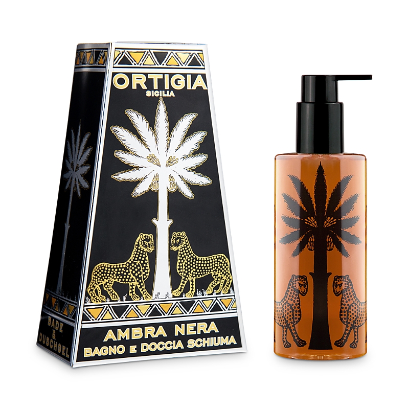 Ortigia Sicilia Ambra Nera Shower Gel, 8.45 Oz.