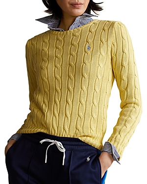 Polo Ralph Lauren Ralph Lauren Women's 211580009094 Yellow Cotton Sweater In Yellow