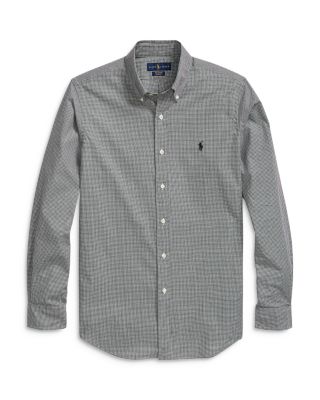 Slim Fit Long Sleeve Poplin Button Down Shirt