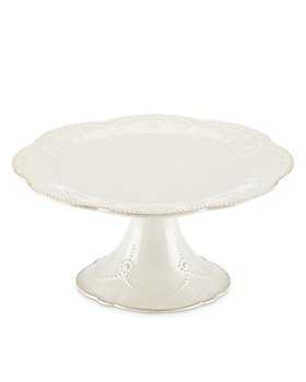 Lenox - French Perle Pedestal Cake Plate