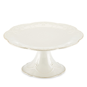 Lenox French Perle Pedestal Cake Plate