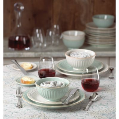 French Perle Groove 4 Piece Place Setting