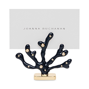 Joanna Buchanan Coral Placecard Holders, Set Of 2 In Navy