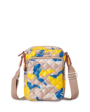 Mz Wallace Metro Crossbody Bag In Spring Camo/silver