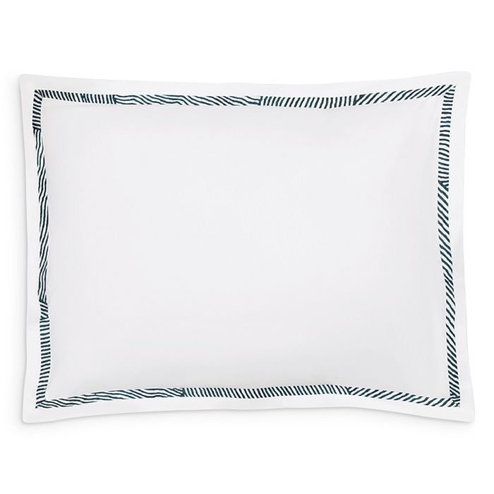 Matouk Burnett Border Boudoir Sham In Navy