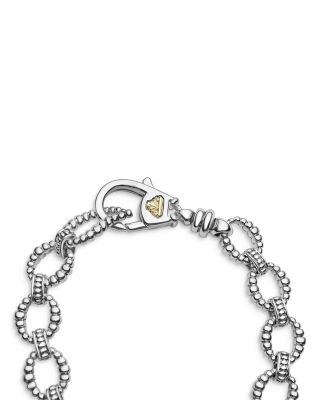 Sterling Silver & 18K Yellow Gold Love Knot Station Bracelet, 7