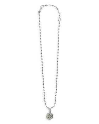 Sterling Silver & 18K Yellow Gold Love Knot Pendant Necklace, 18"