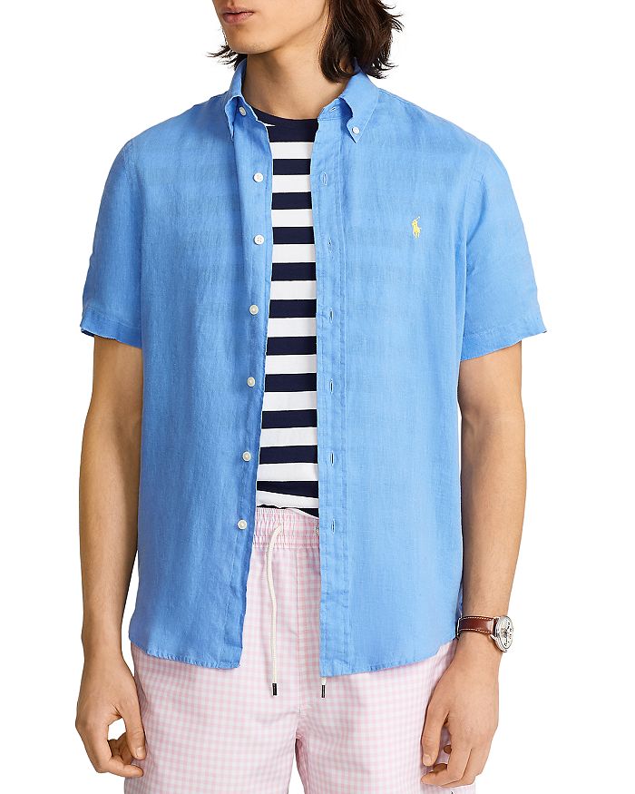 Polo Ralph Lauren Classic Fit Short-Sleeve Linen Shirt | Bloomingdale's