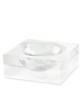 Tizo - Lucite® Small Clear White Bowl